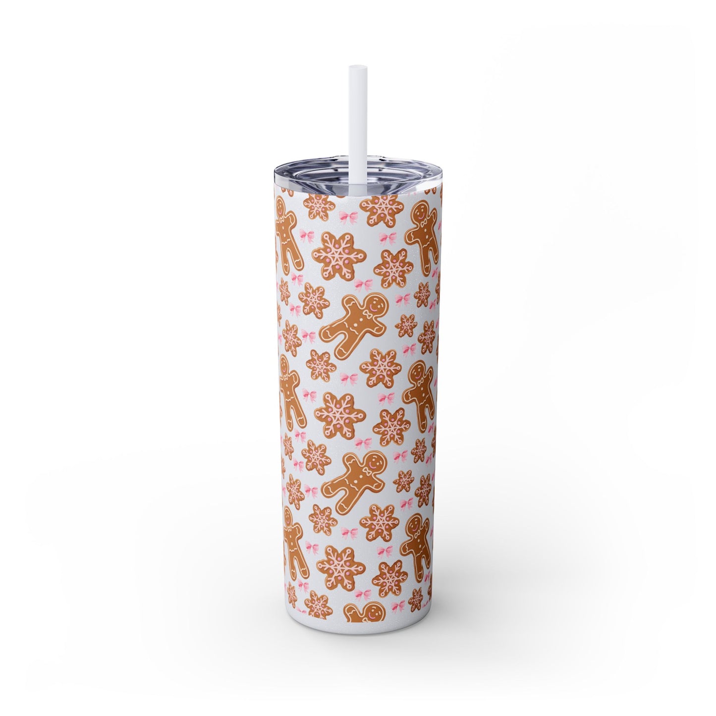 Gingerbread Tumbler with Straw, 20oz