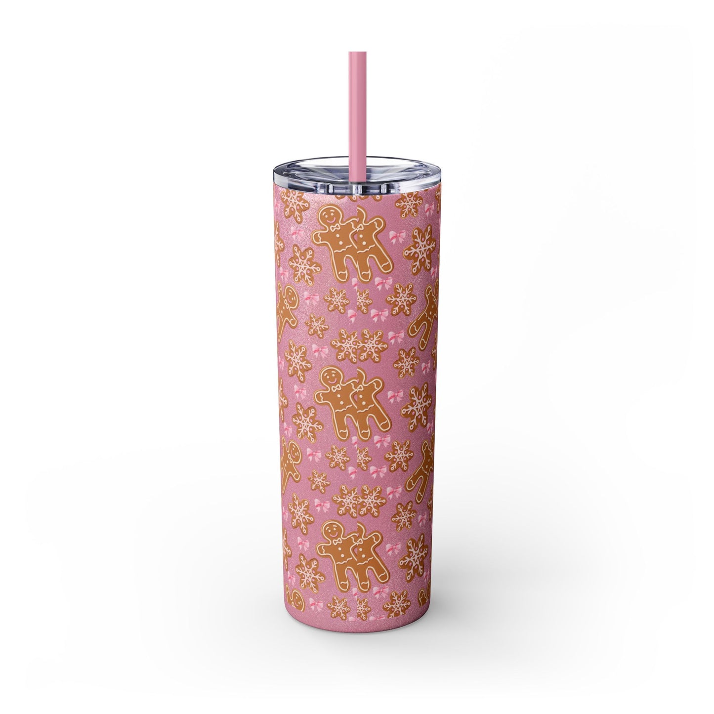 Gingerbread Tumbler with Straw, 20oz