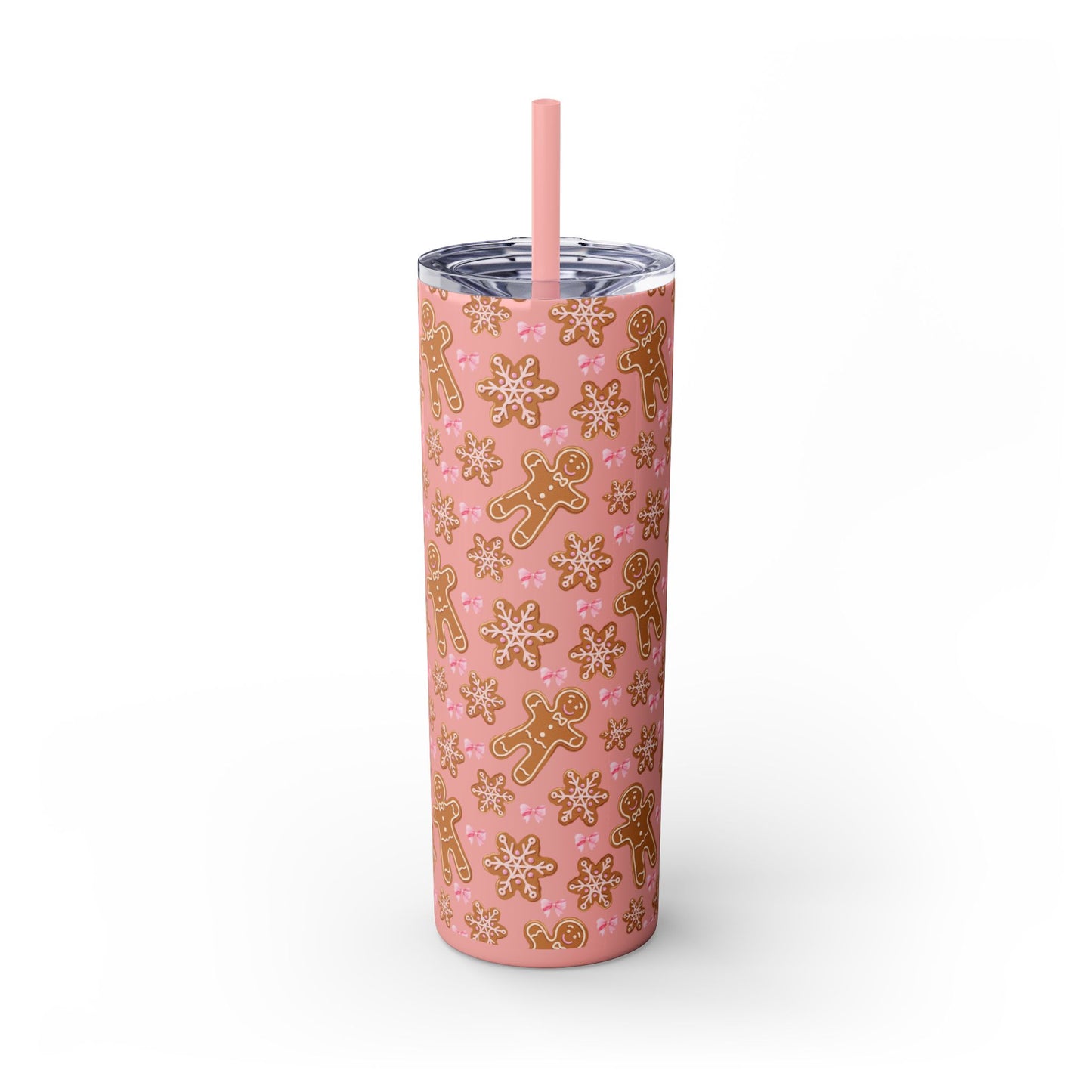Gingerbread Tumbler with Straw, 20oz