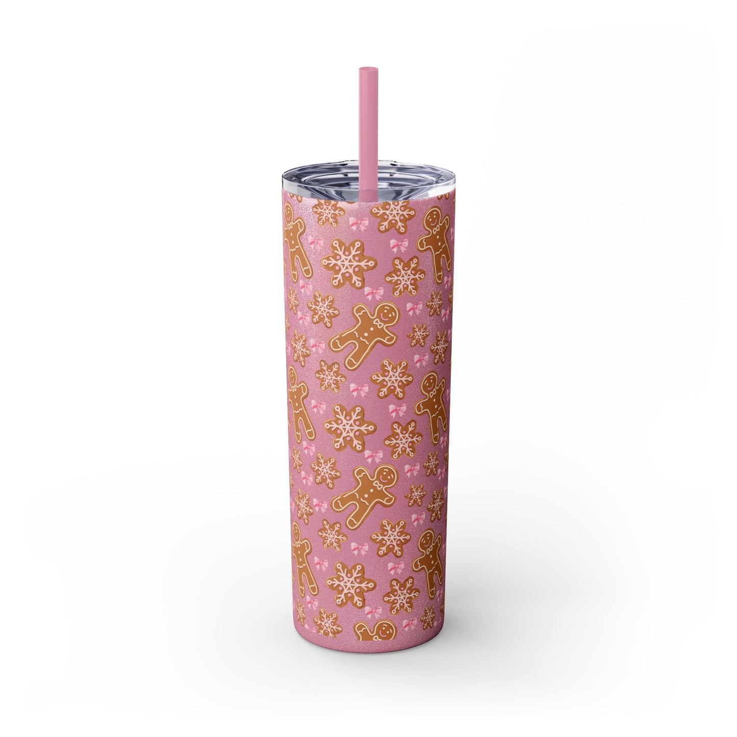 Gingerbread Tumbler with Straw, 20oz