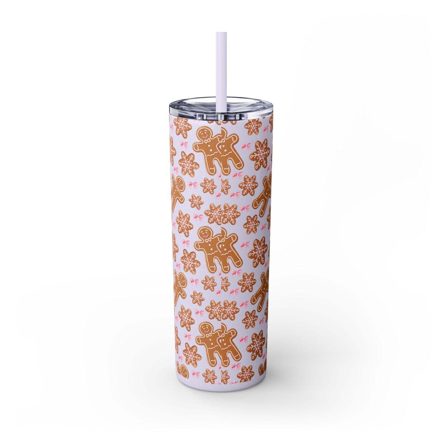 Gingerbread Tumbler with Straw, 20oz