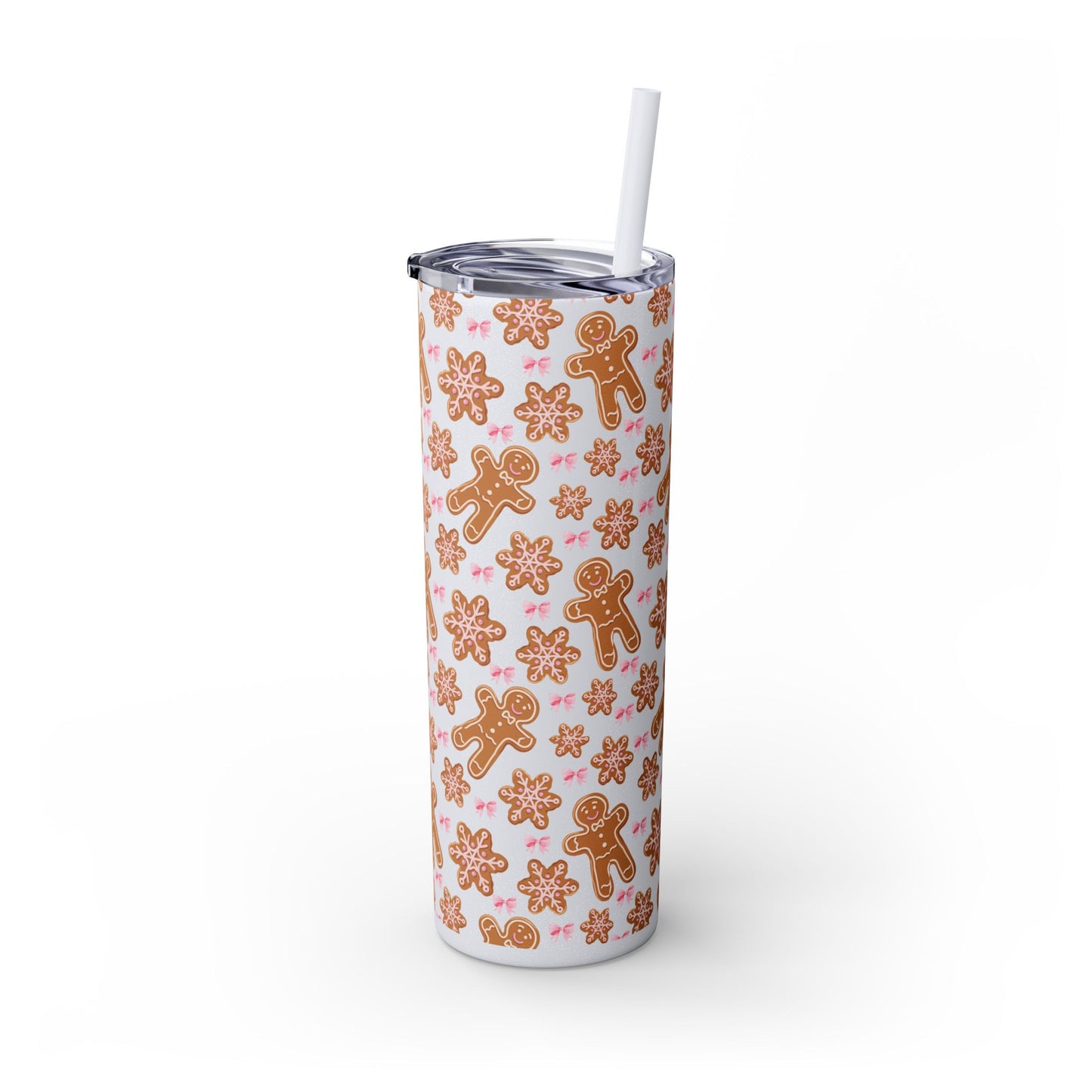 Gingerbread Tumbler with Straw, 20oz