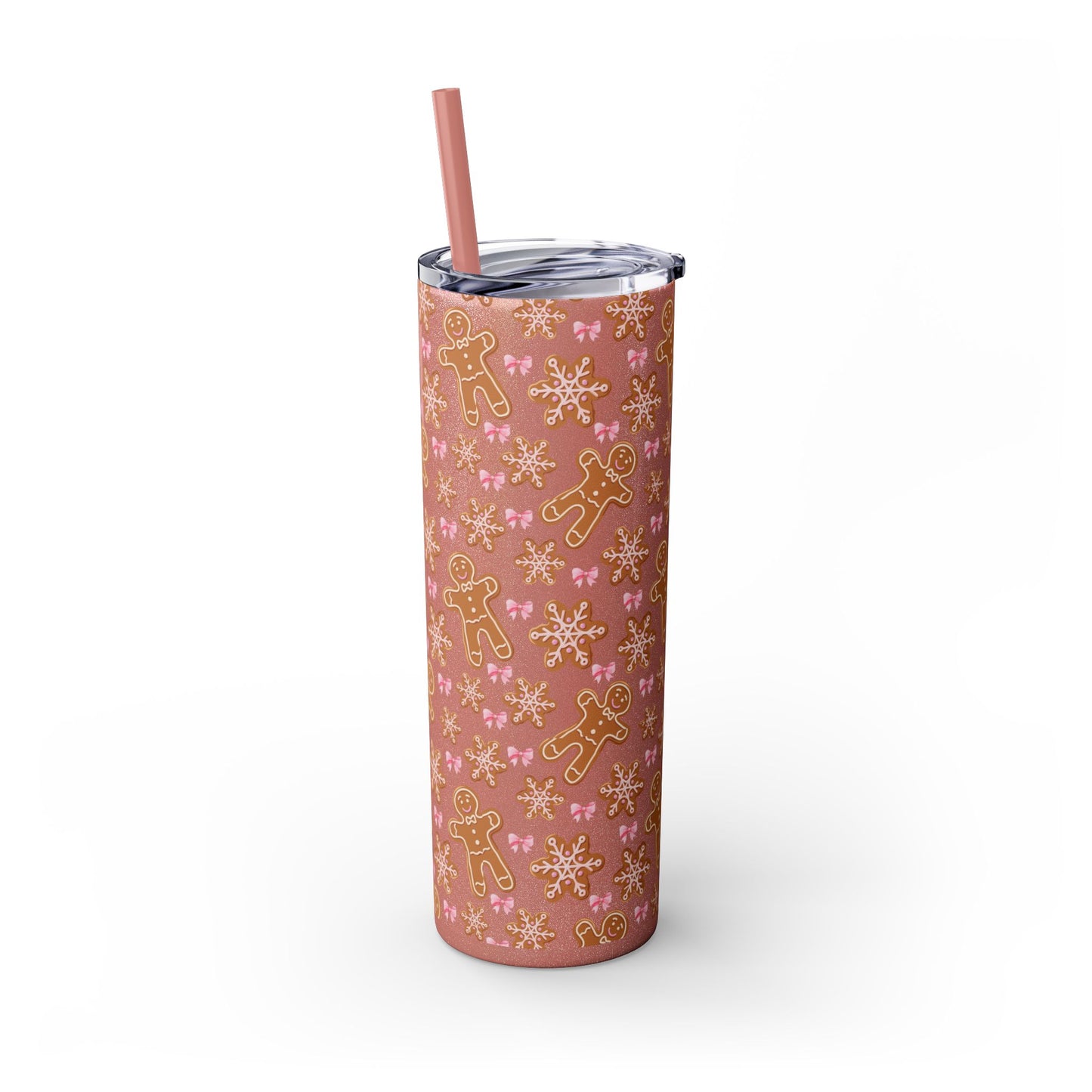 Gingerbread Tumbler with Straw, 20oz