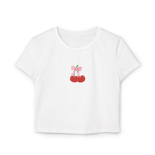 Simple Cherry Women's Baby Tee