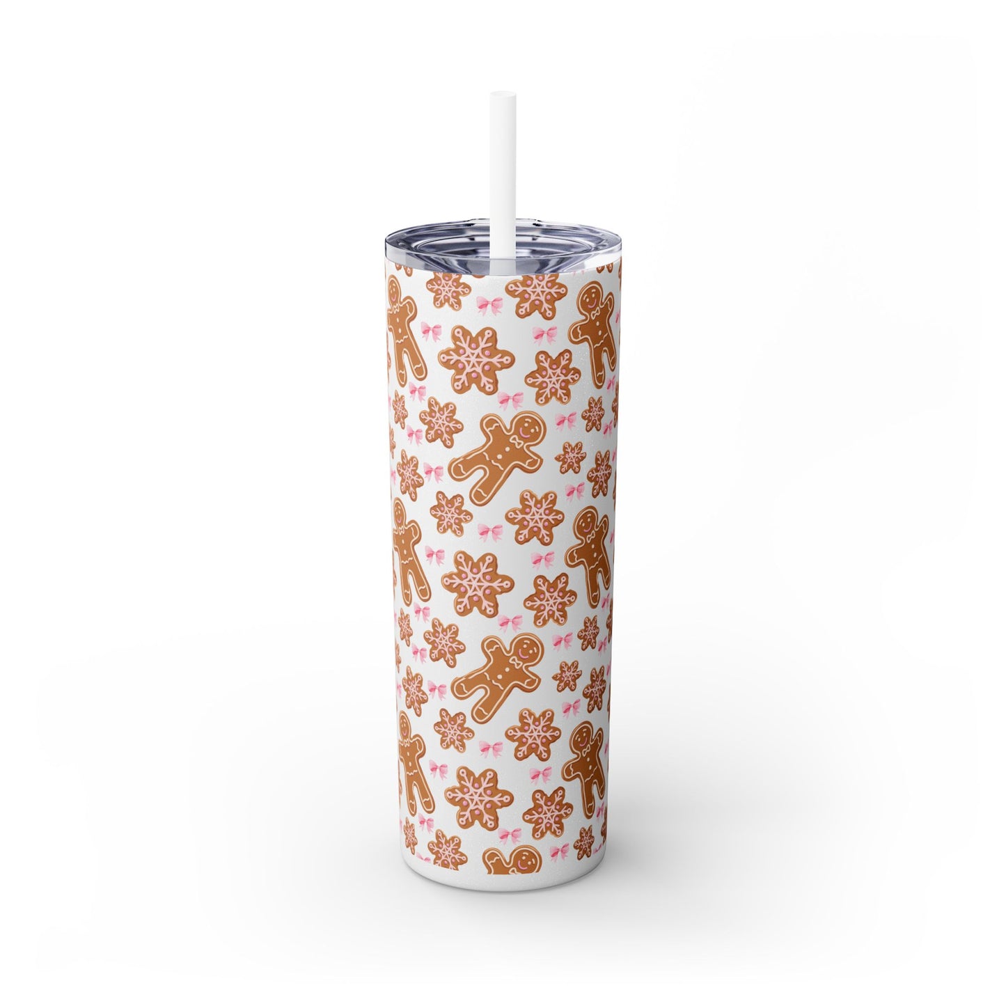 Gingerbread Tumbler with Straw, 20oz