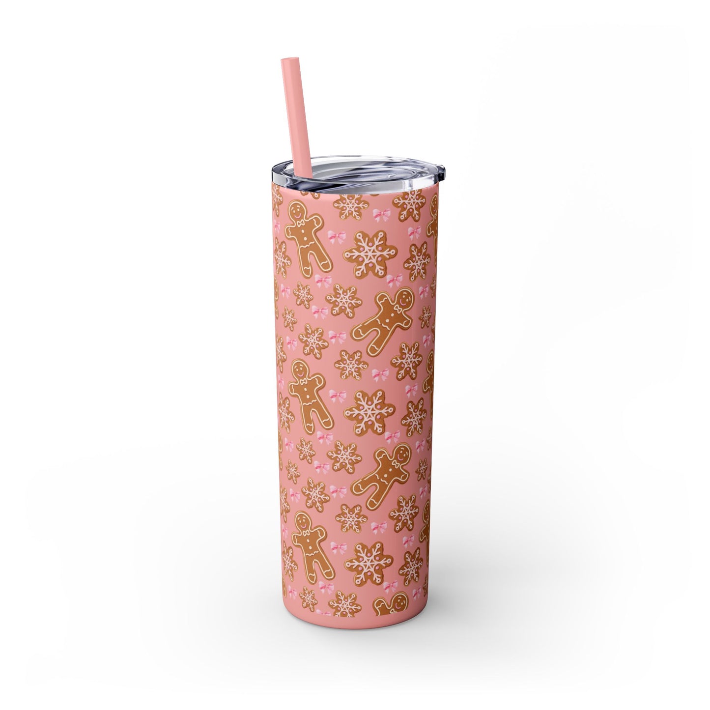Gingerbread Tumbler with Straw, 20oz
