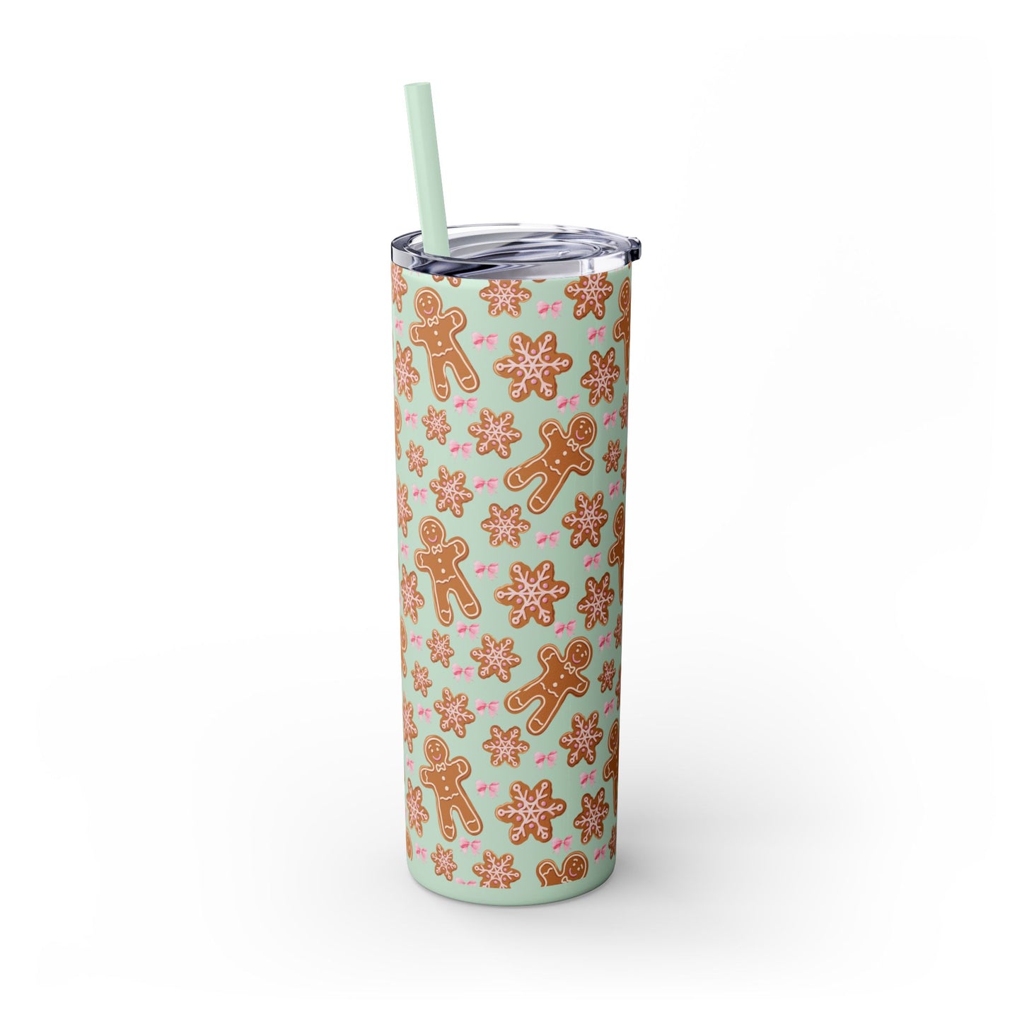 Gingerbread Tumbler with Straw, 20oz