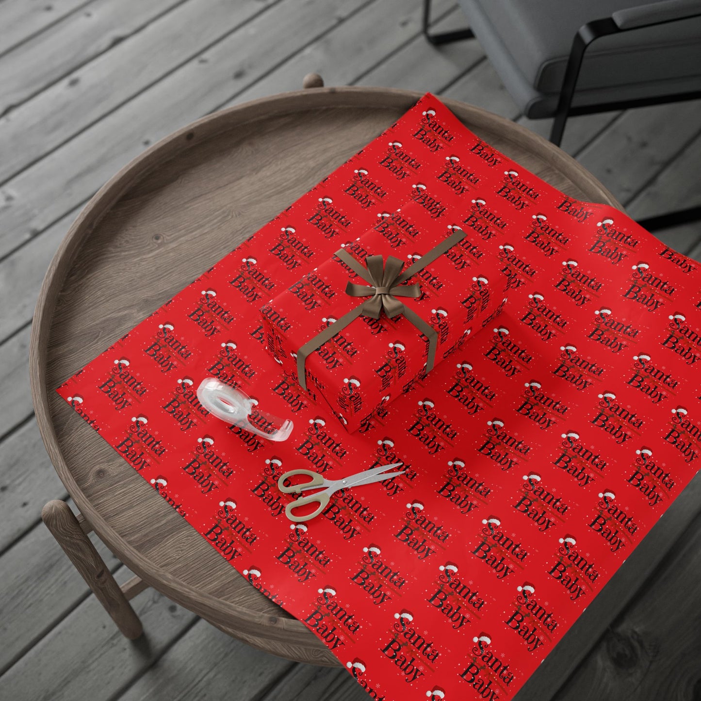 Santa Baby Wrapping Paper