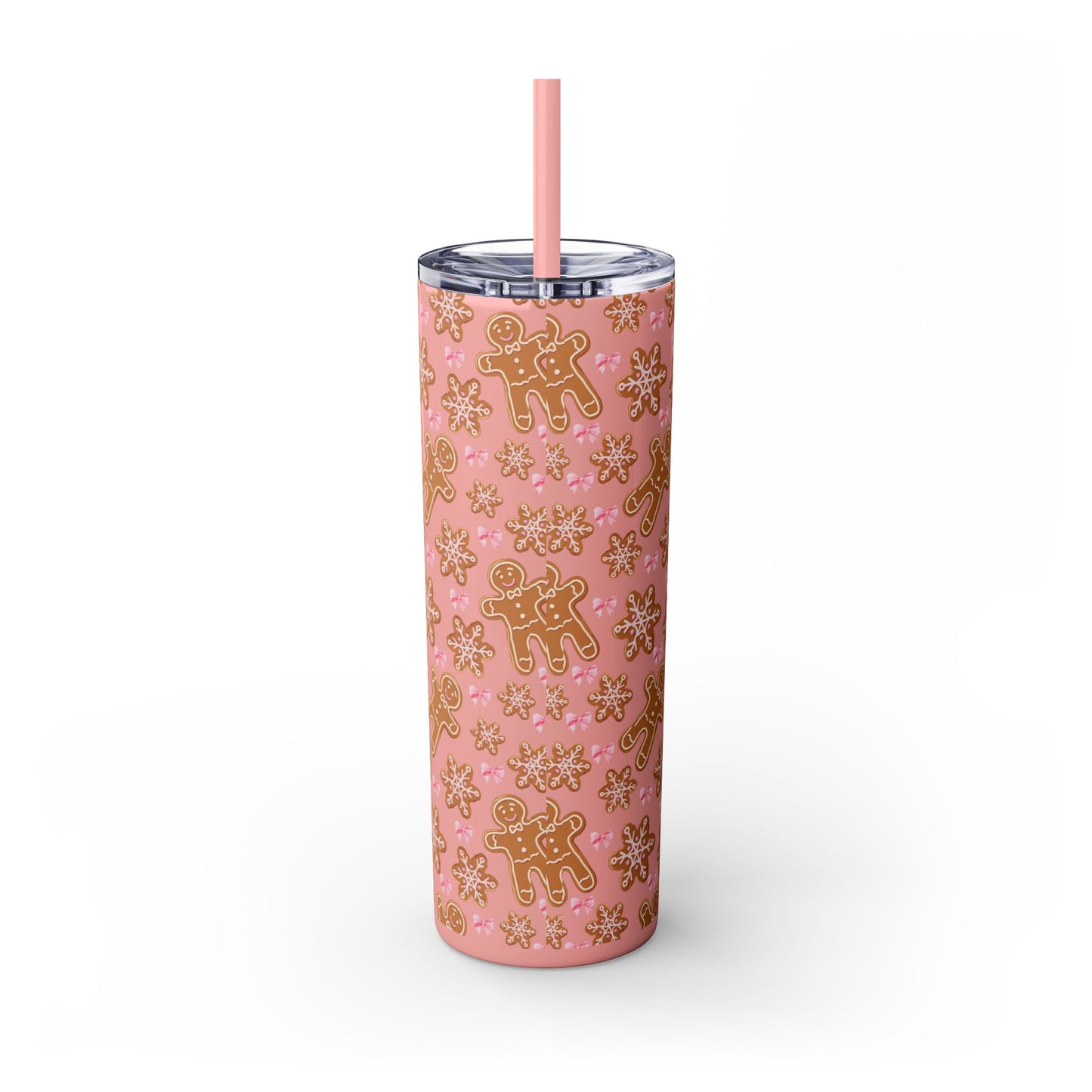 Gingerbread Tumbler with Straw, 20oz
