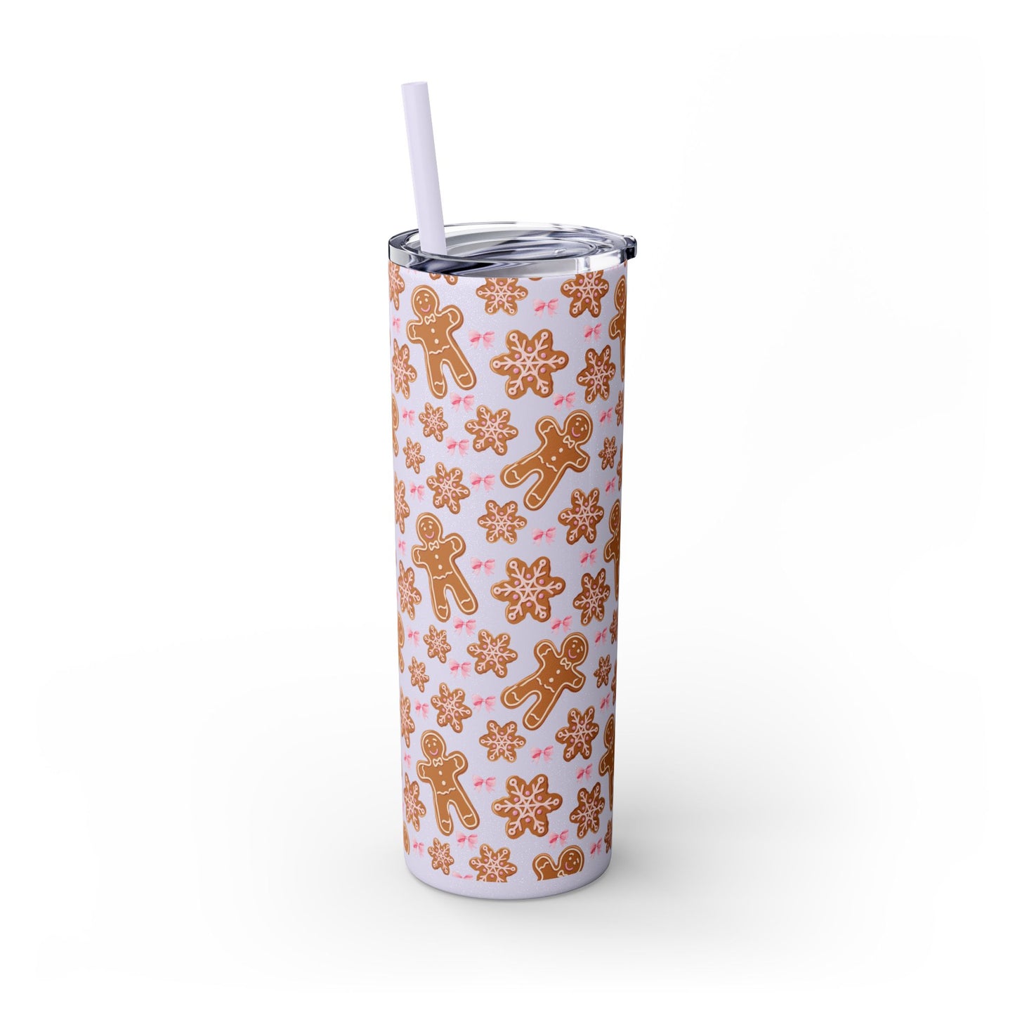 Gingerbread Tumbler with Straw, 20oz