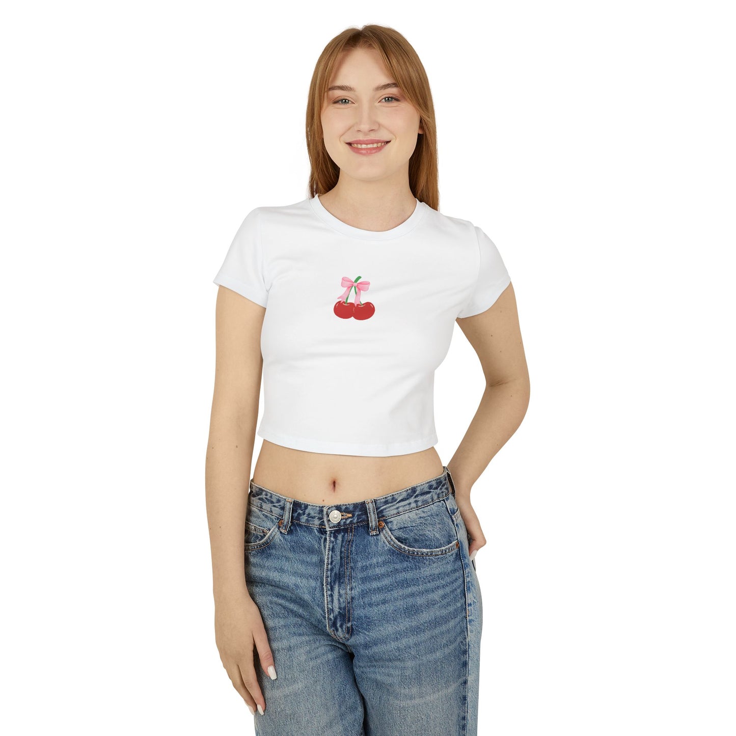 Simple Cherry Women's Baby Tee