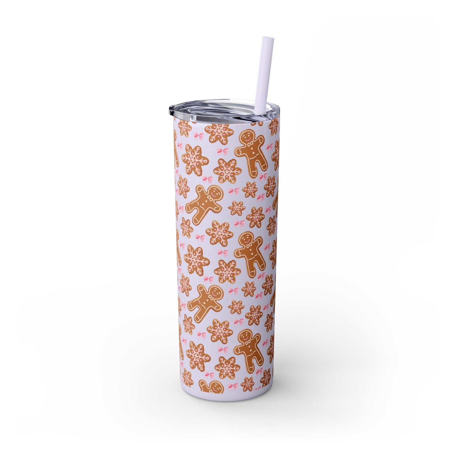 Gingerbread Tumbler with Straw, 20oz