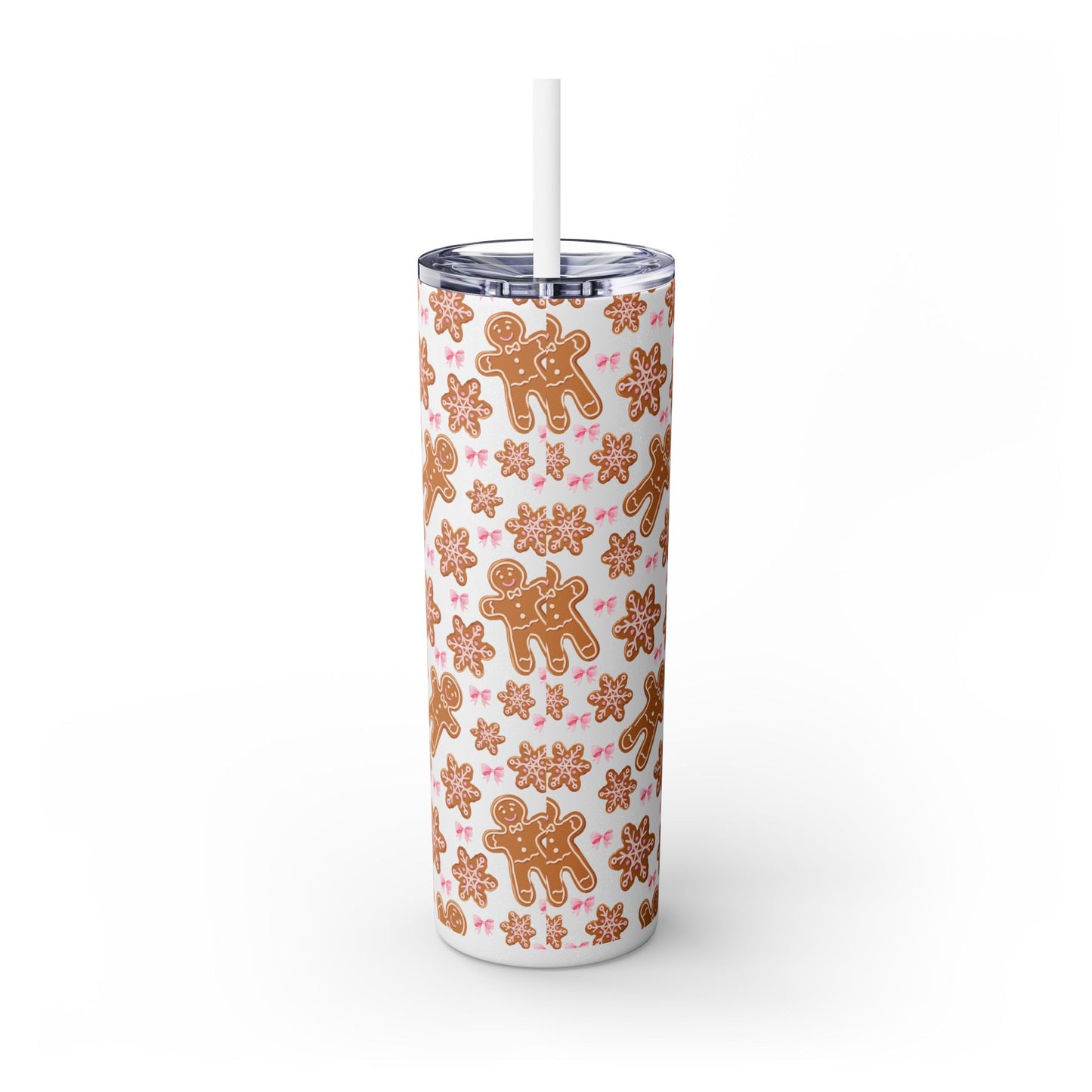 Gingerbread Tumbler with Straw, 20oz