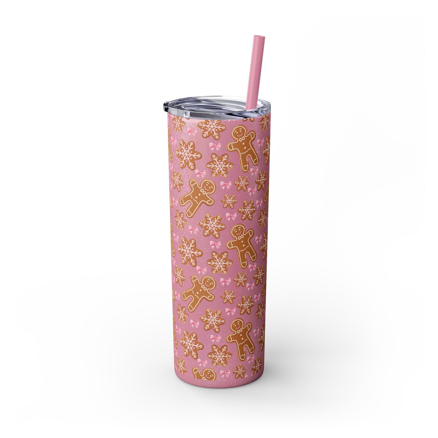 Gingerbread Tumbler with Straw, 20oz