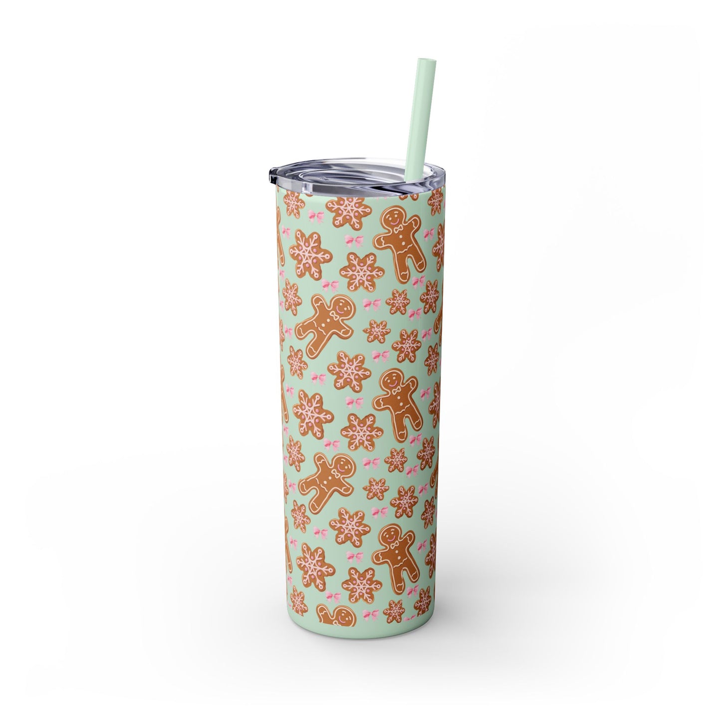Gingerbread Tumbler with Straw, 20oz