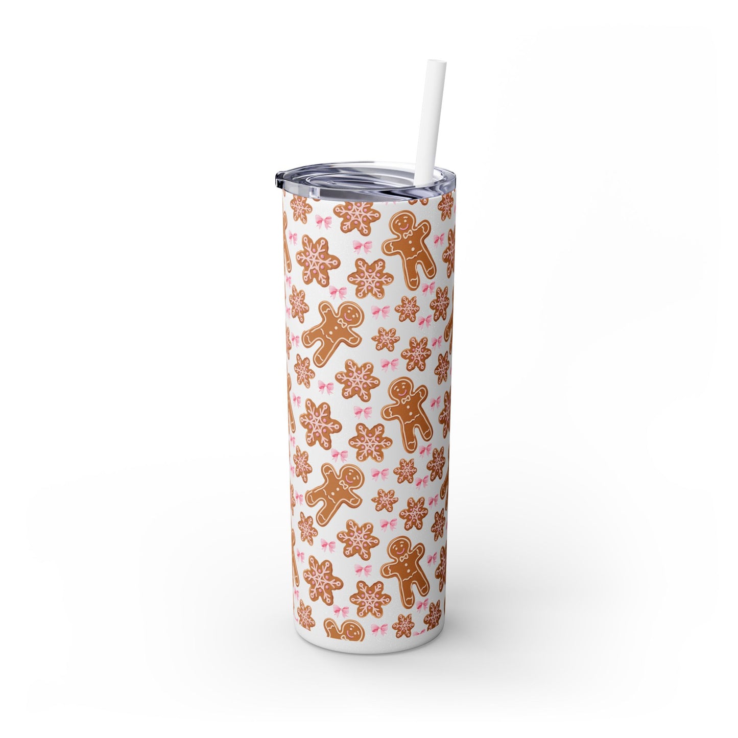 Gingerbread Tumbler with Straw, 20oz
