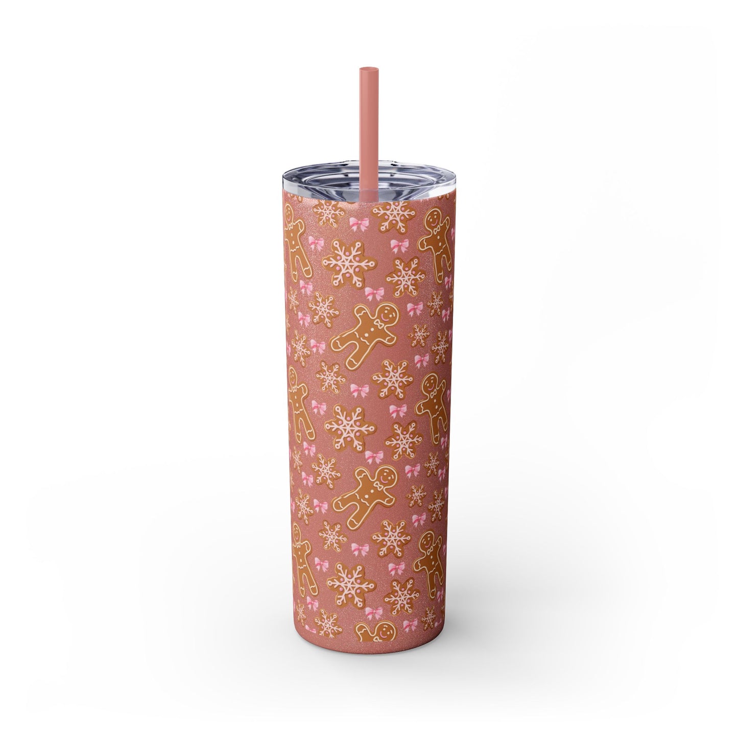 Gingerbread Tumbler with Straw, 20oz